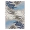 World Rug Gallery Palm Frond Indoor/Outdoor Area Rug 5'x7' Blue Area Rug 5550BLUE5X7 - alternate 2
